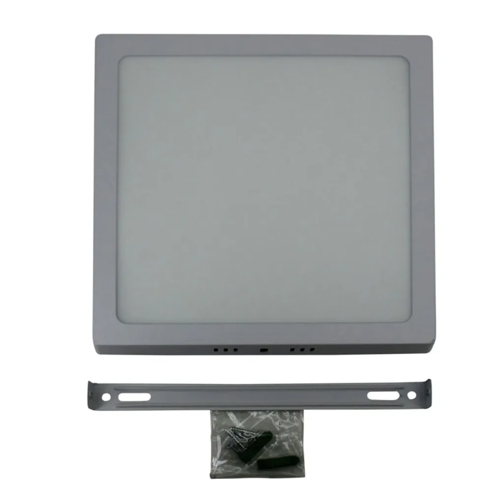 LED-Deckenleuchte mit Milchglas, eckig, 1350 Lumen, 20,5 x 20,5 cm