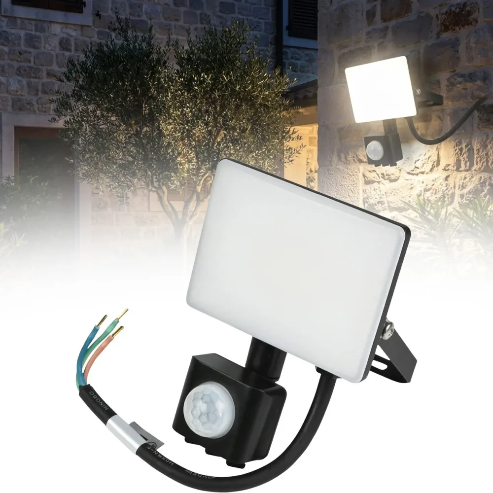 LED-Strahler, ultra-flach, Hofleuchte, IP44, 10W