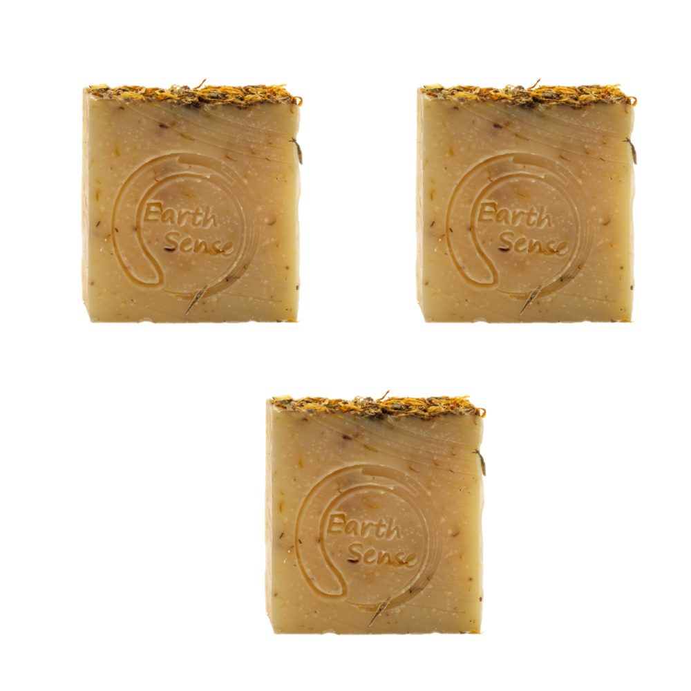 3er-Set Handgemachte Bio Seife mit Zitrone und Limette, Naturseife ohne Palmöl, Vegan