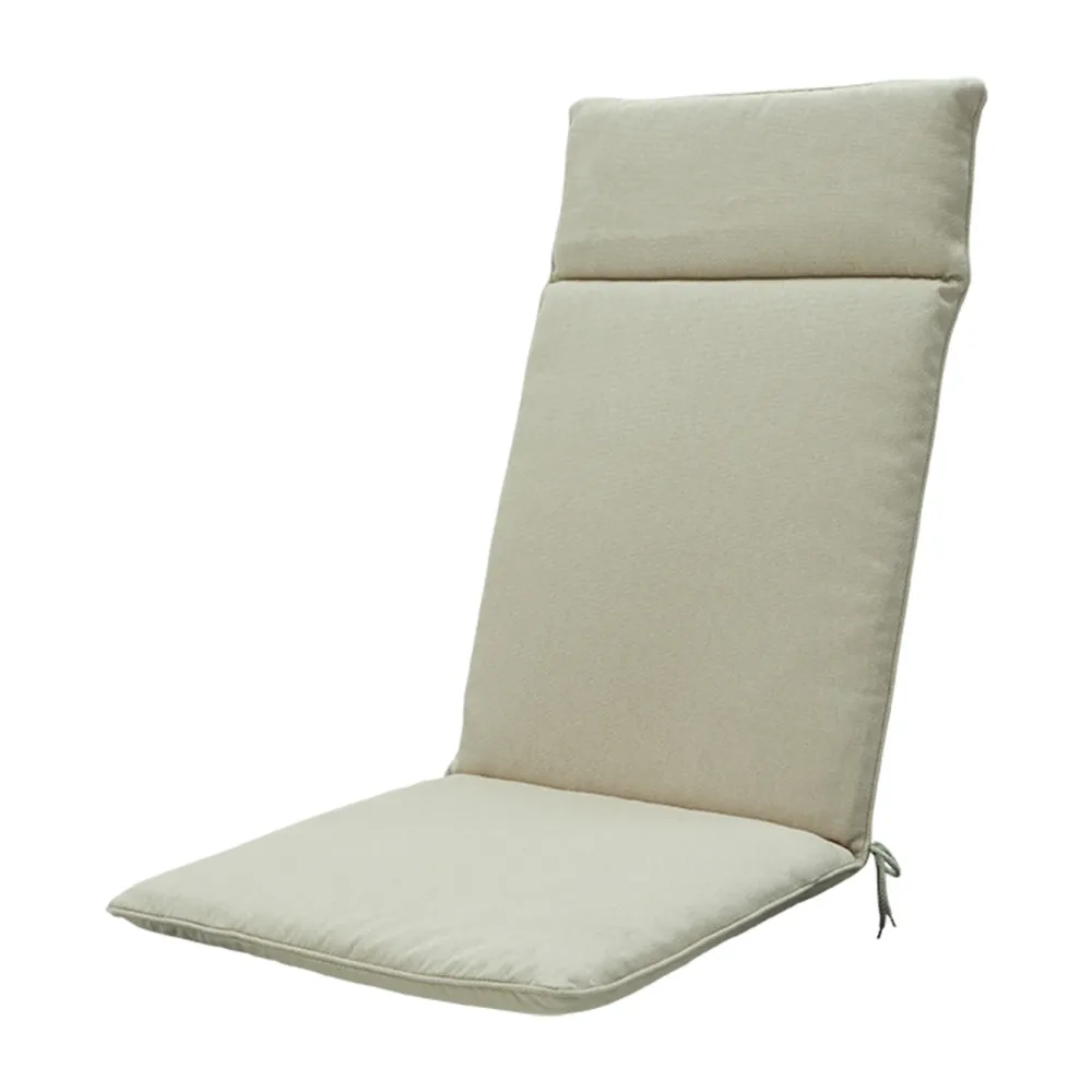Hochlehner-Auflage, Gartenstuhlkissen wasserabweisend, beige, 120 x 50 cm