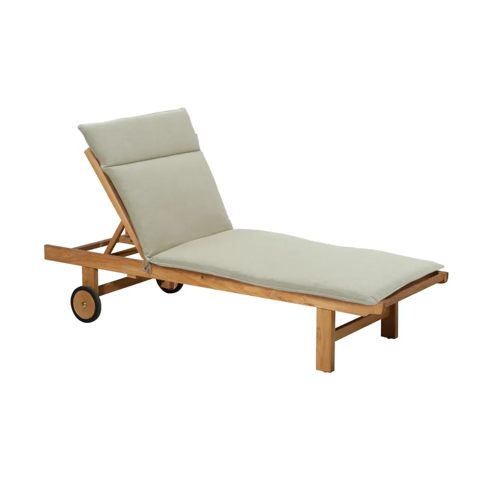 Liegen-Auflage natur, Polsterauflage wasserabweisend, beige, 190 x 60 cm