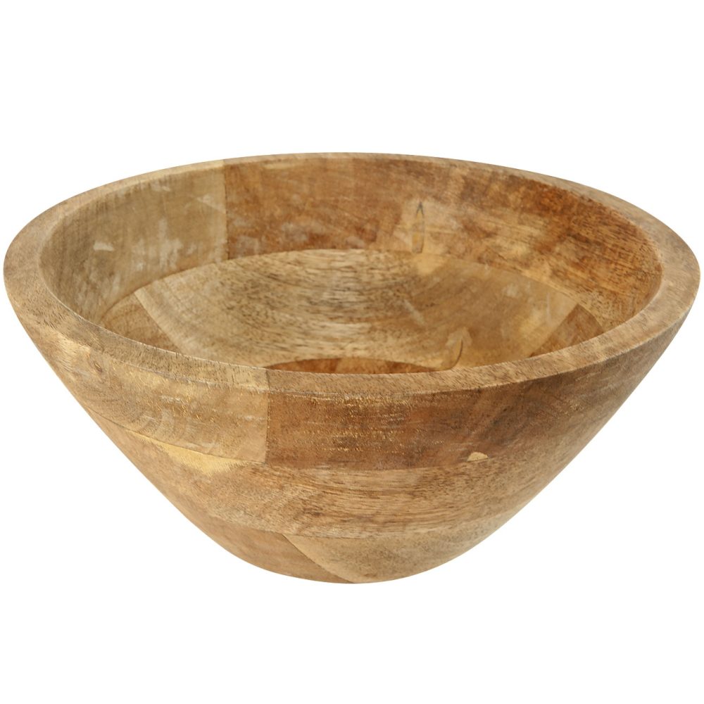 Obst- und Servierschale, Mangoholz, Ø 25 x H 10 cm