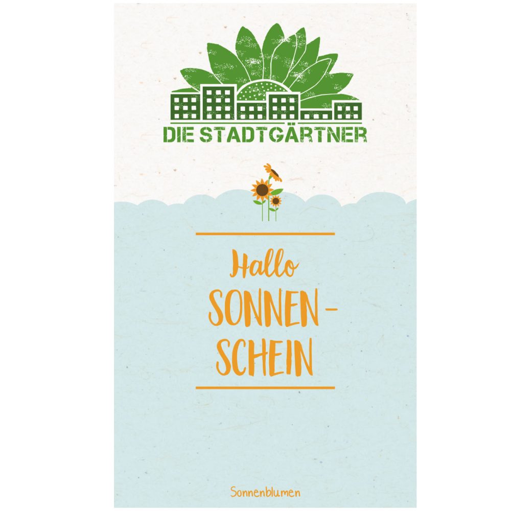 Saatgrüsse - Hallo Sonnenschein, Sonnenblumenmischung