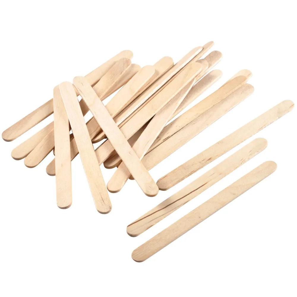Eisstiele aus Holz, 100er-Set, für selbstgemachtes Eis, 11,5 cm