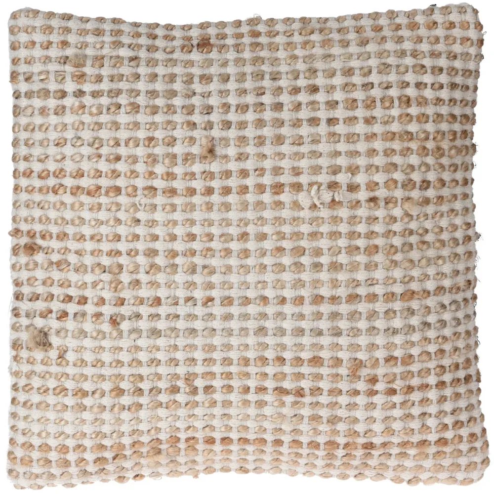Kissen aus Baumwolle und Jute in Flechtoptik, 45 x 45 cm
