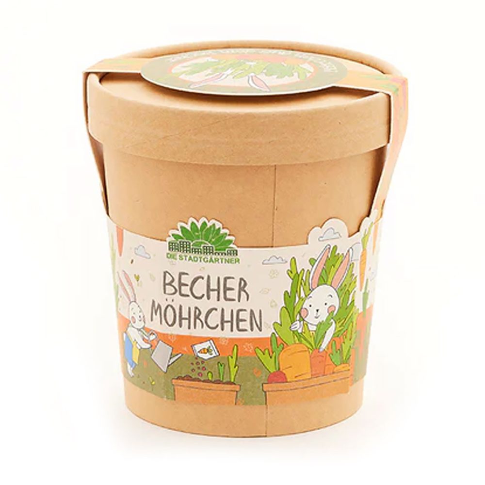 Becher-Set zum Pflanzen von Karotten 