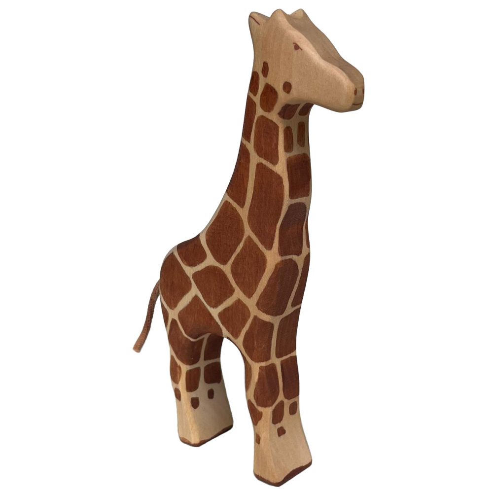 Holztier Giraffe, handgefertigt, 22 x 11 x 3 cm