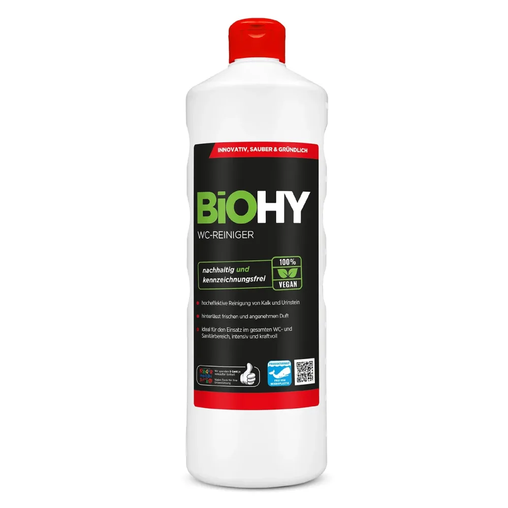 WC-Reinigungsgel-Konzentrat, 100% vegan, pH 2,3, 1 Liter