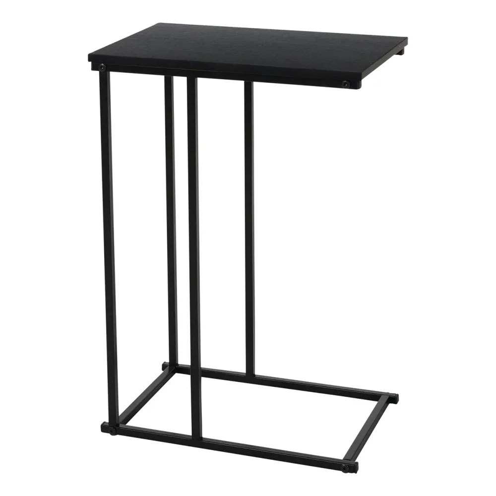 Couchtisch zum Unterschieben, schwarz, Beistelltisch, 40 x 26 x 58 cm