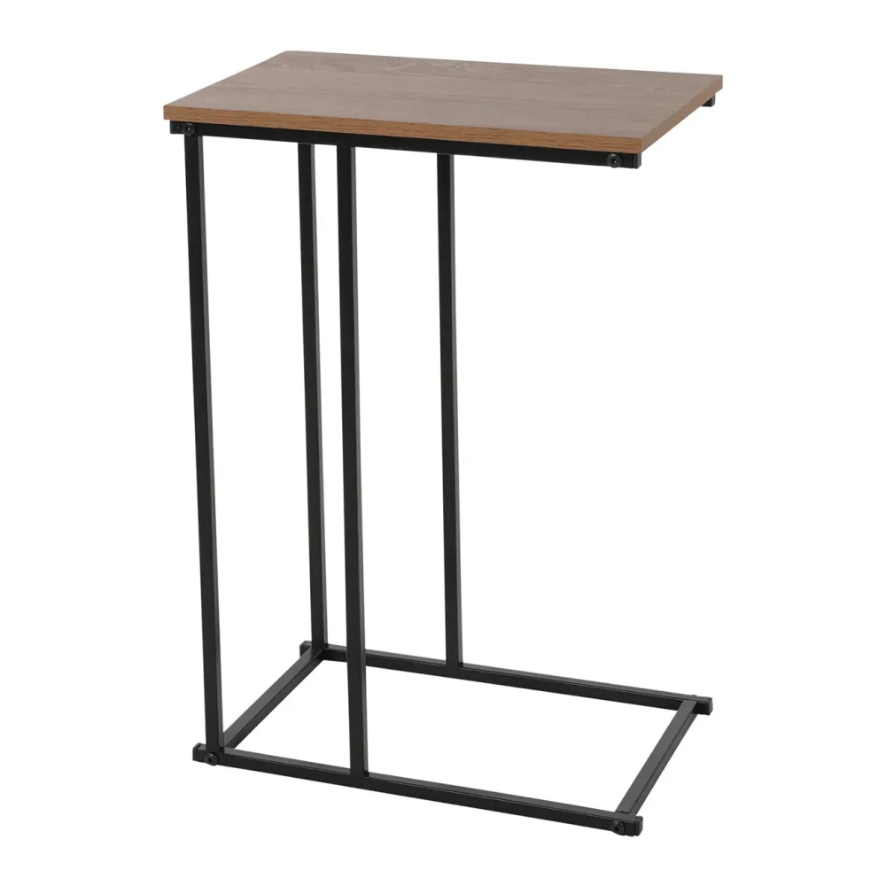 Couchtisch zum Unterschieben, braun-schwarz, Beistelltisch, 40 x 26 x 58 cm