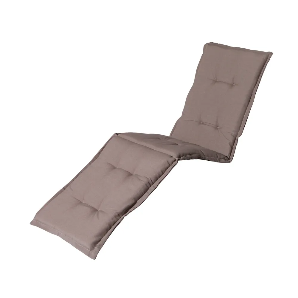 Liegen-Auflage, weiche und komfortable Polsterauflage, taupe, 200 x 65 cm