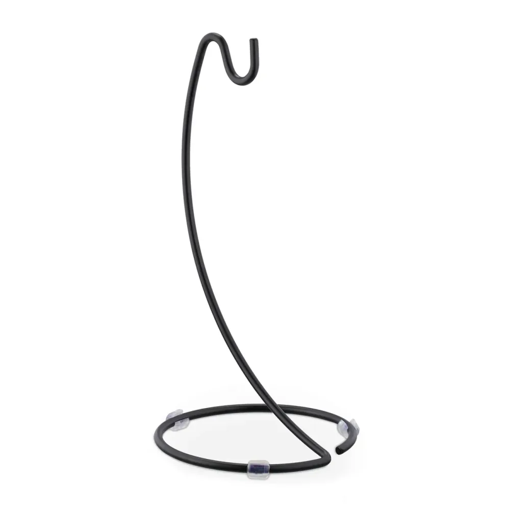 Bananenhalter aus Metall, praktischer Bananenaufhänger mit Haken, schwarz