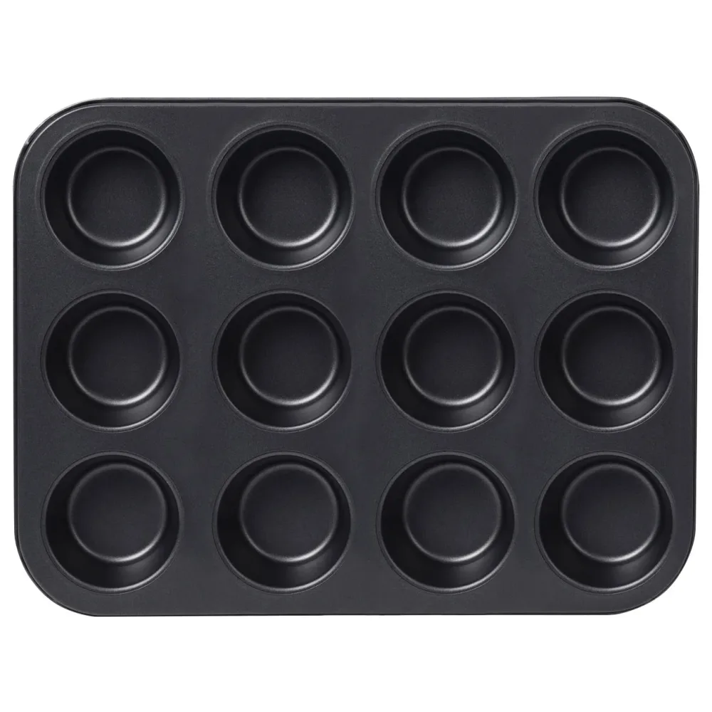 Muffin-Backform für 12 Muffins, antihaftbeschichtet, 35,5 x 26,5 cm
