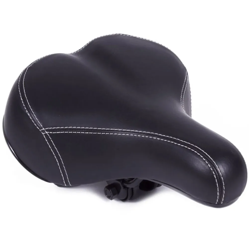 Velosattel mit Gel-Polster, Fahrradsattel, schwarz, 25 x 20 cm