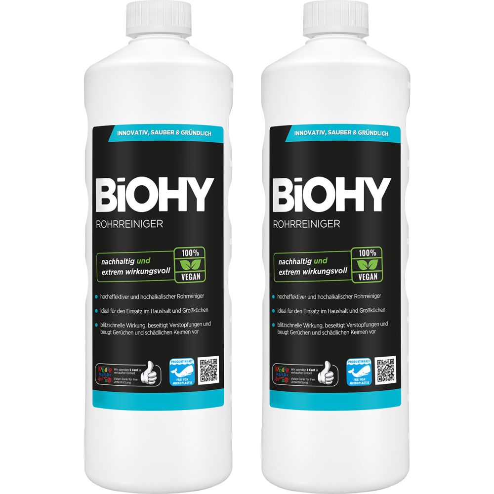 2er-Set Abflussreiniger, 100% vegan, nachhaltig, 1 Liter