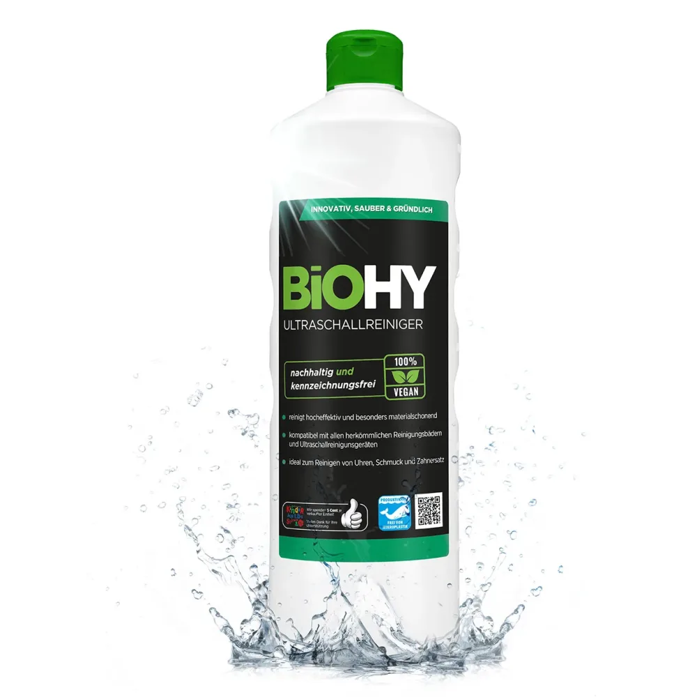 Ultraschallreiniger Konzentrat, vegan, nachhaltig und kennzeichnungsfrei, 1 Liter