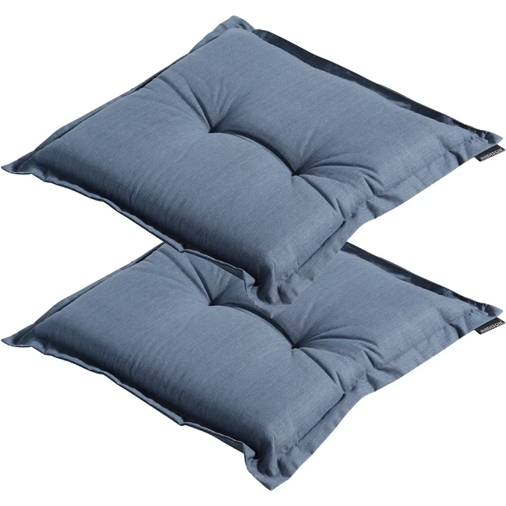 2er-Set Garten Sitzkissen, kobalt, 50x50 cm