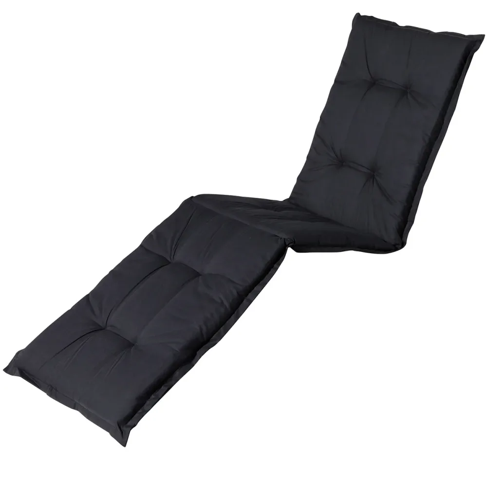 Liegen-Auflage, weiche und komfortable Polsterauflage, schwarz, 200 x 65 cm