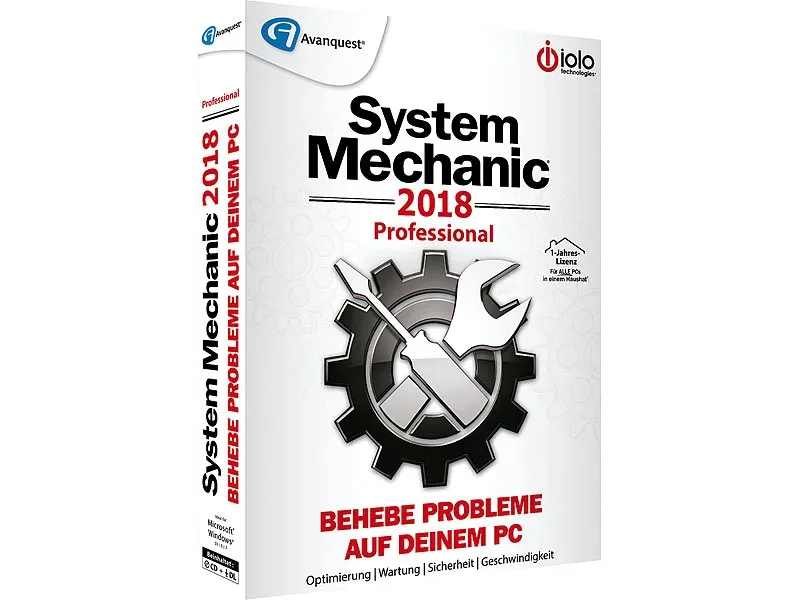 System Mechanic 2018 Professional - 1-Jahres-Lizenz