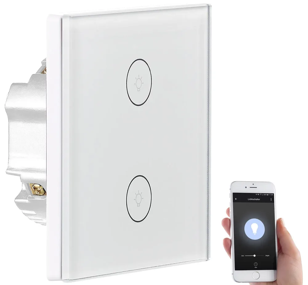 Touch-Doppel-Lichttaster, Amazon Alexa & Google Assistant kompatibel