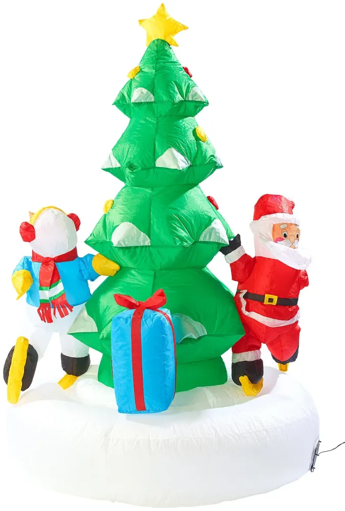 Selbstaufblasendes XXL Weihnachtsbaum-Karussell, 150 cm