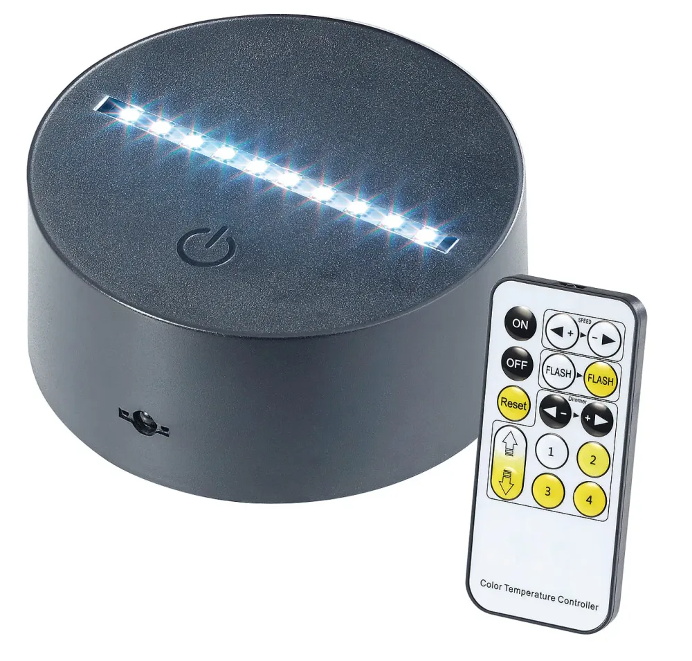 3D-Hologramm-Lampe für austauschbare 3D-Leuchtmotive, 7-farbig, USB