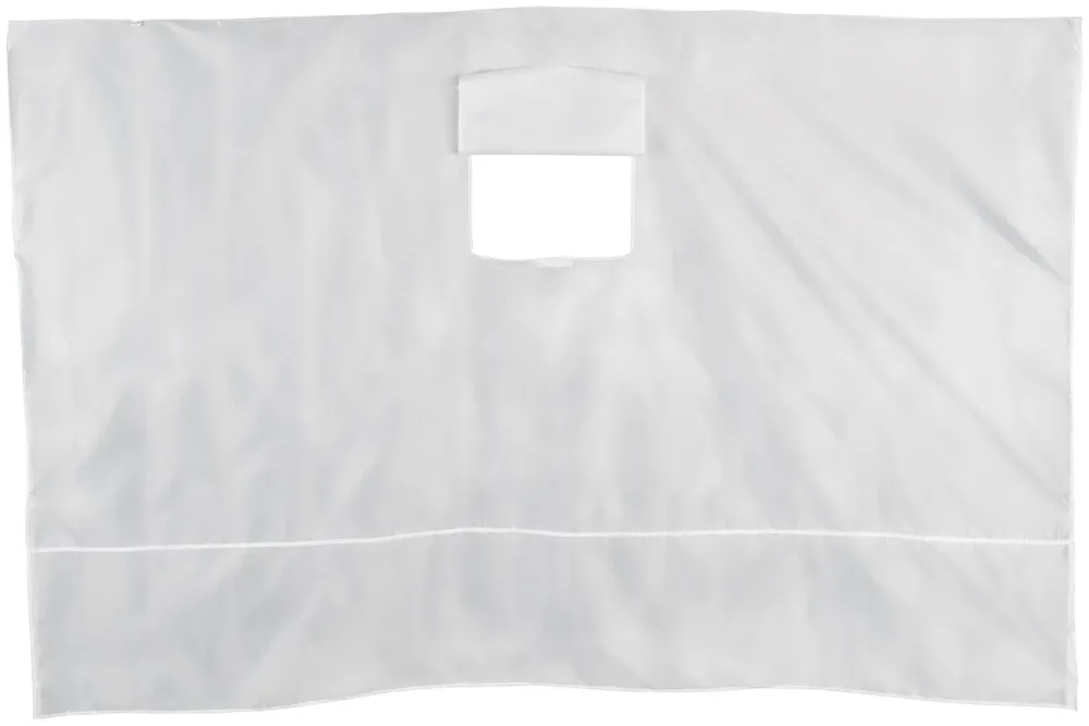 Wandseitenteil für Faltpavillon, mit Klett-Fenster, 3 x 1,9 Meter, weiss