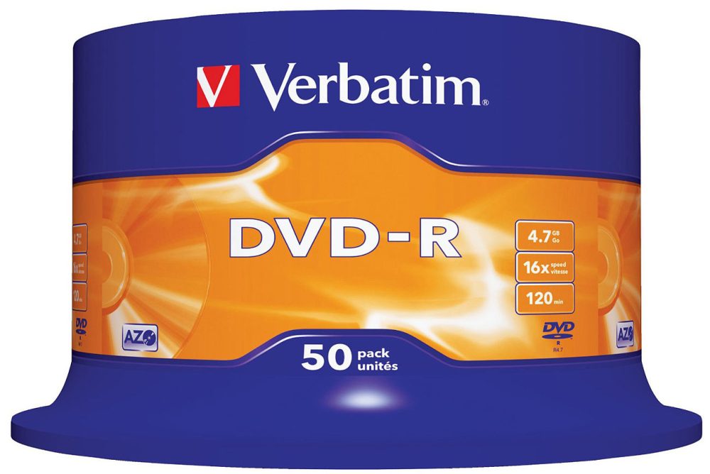 Verbatim DVD-R 43548 Spindle 16x 4.7 GB 50 Stück