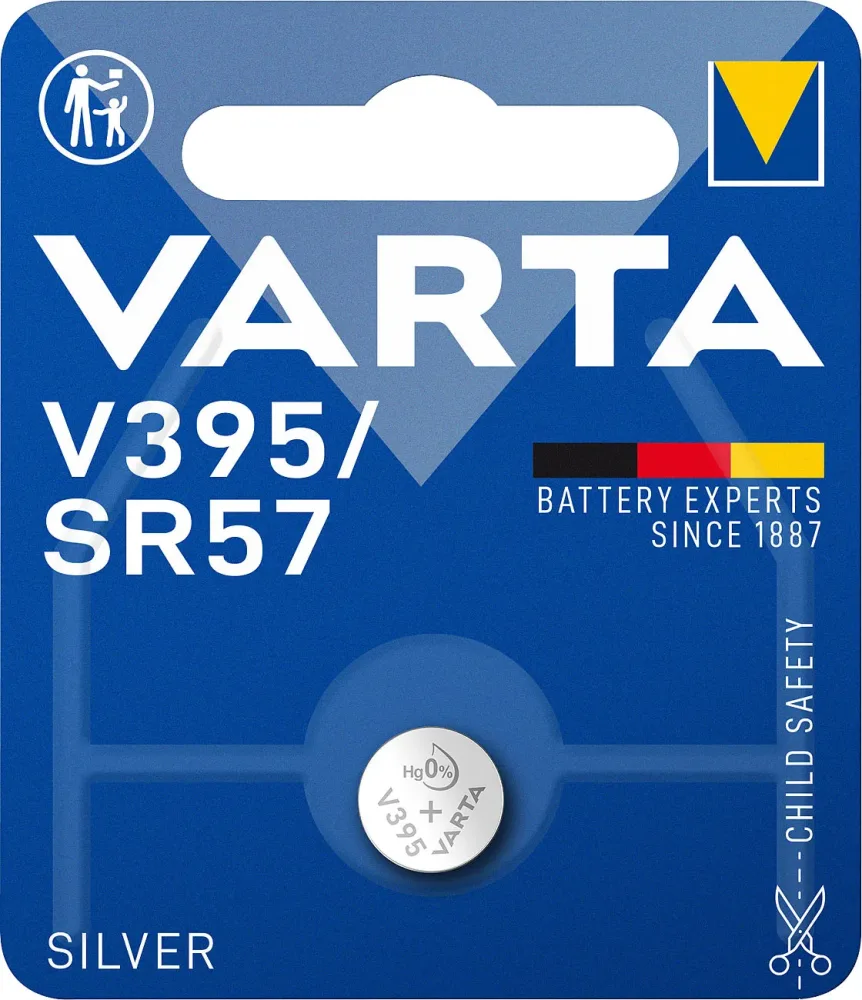 Varta Knopfzelle 395 1.55 V 1 St. 38 mAh Silberoxid SILVER Coin V395/SR57 Bli 1