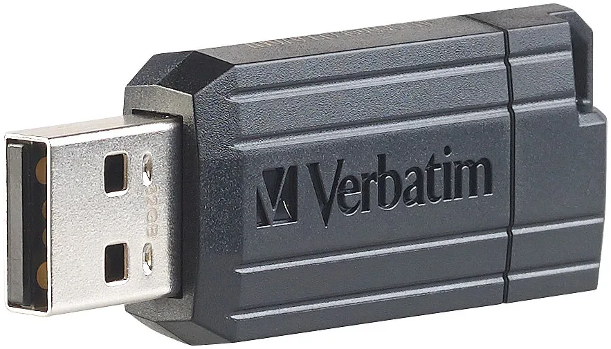 PinStripe 32GB USB-Speicherstick (USB 2.0), schwarz