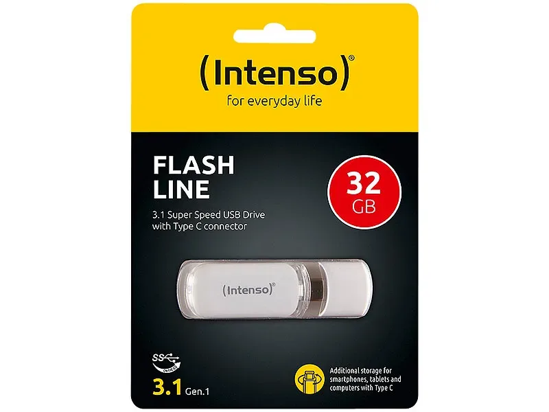 INTENSO USB-Stick Flash Line 32GB 3538480 USB 3.1 Type-C