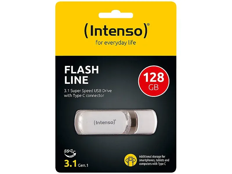 INTENSO USB-Stick Flash Line 128GB 3538491 USB 3.1 Type-C