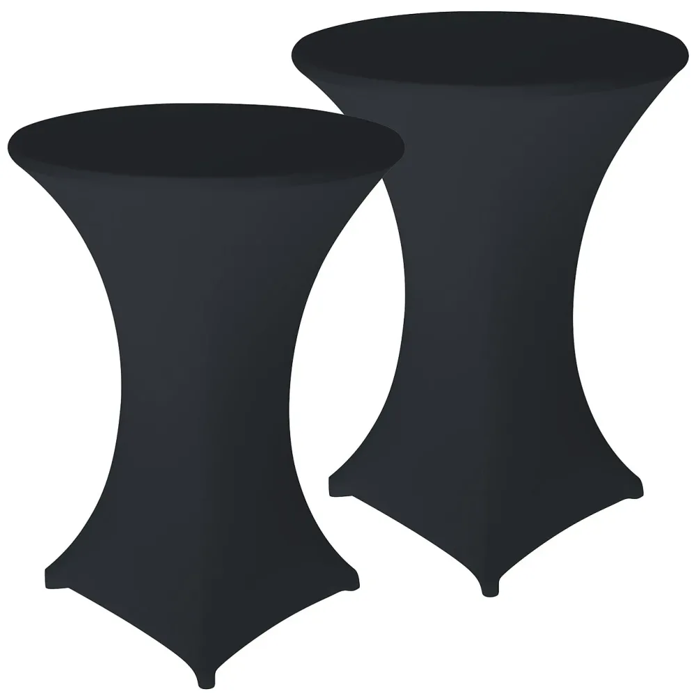2er-Set Stretch-Stehtischhussen, OEKO-TEX® Standard 100, anthrazit