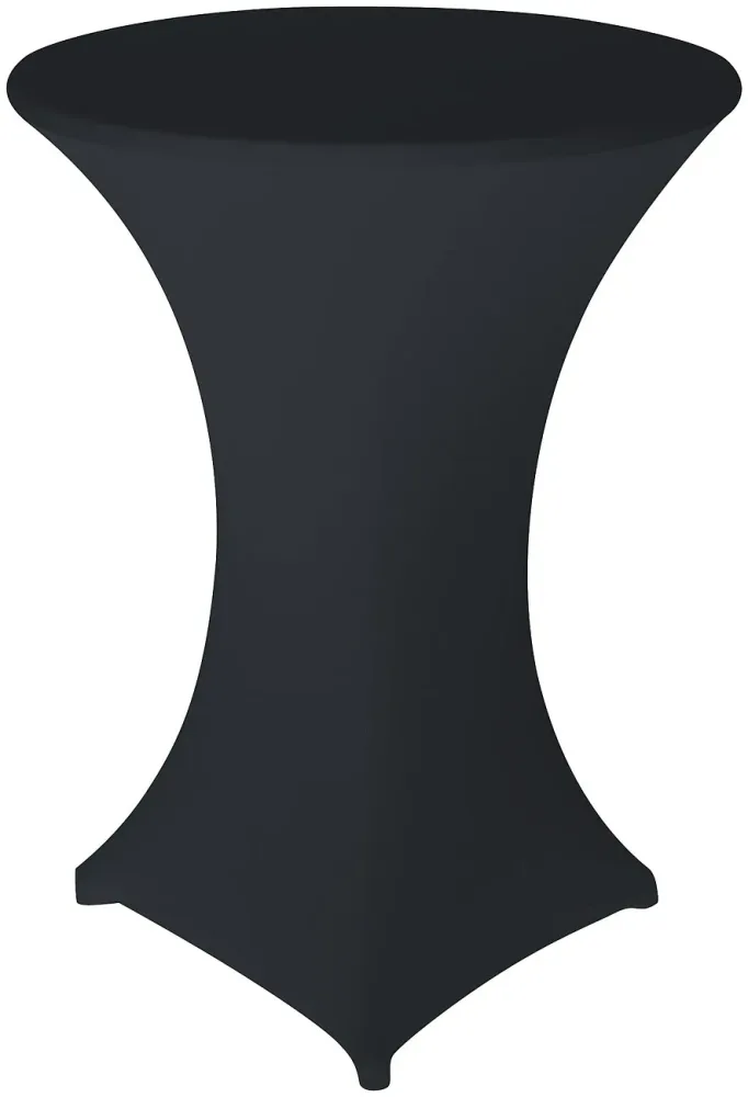 Stretch-Stehtischhusse, OEKO-TEX® Standard 100, Ø 80 cm, anthrazit