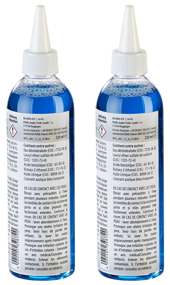 2er-Set Boden-Reinigungslösung für Saug- und Wischroboter, 2x 220 ml