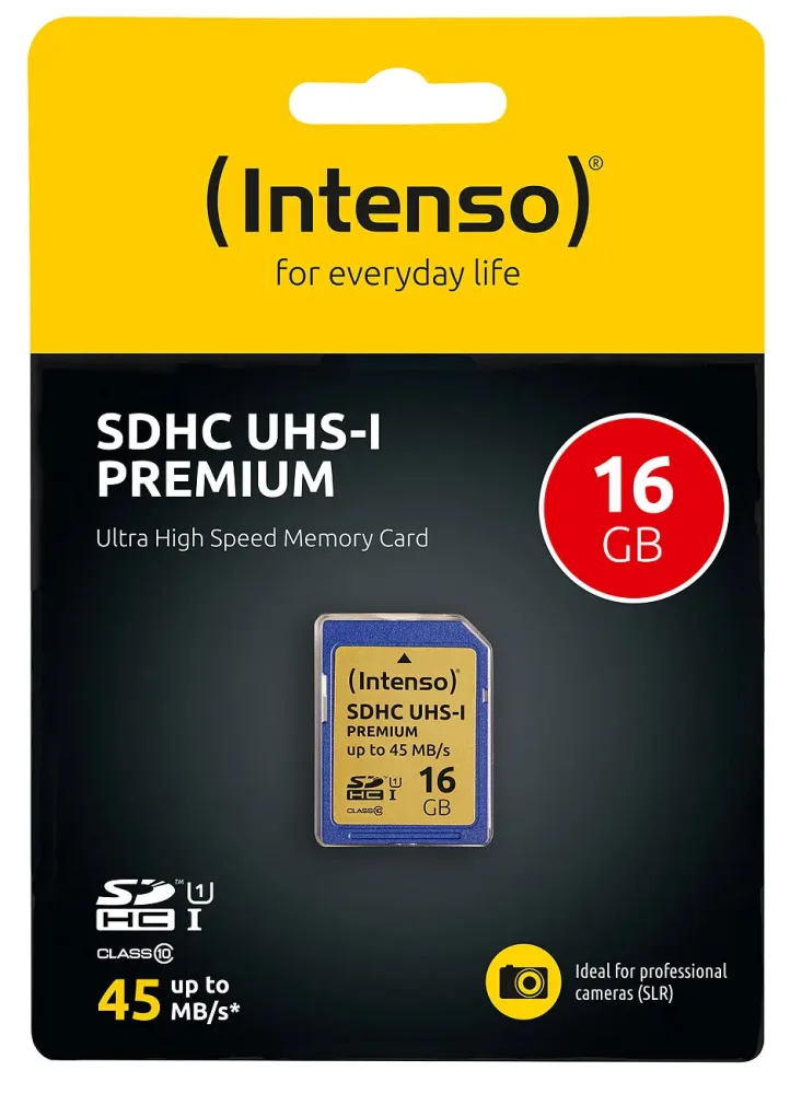 Intenso SDHC 16 GB Class 10 UHS-I, Speicherkarte