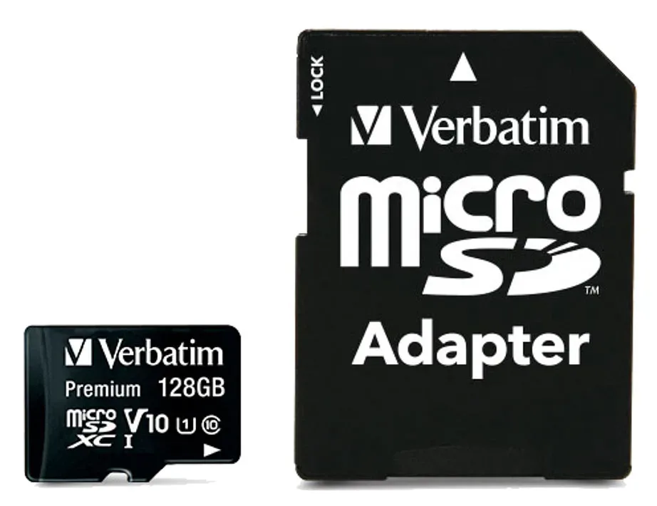 Verbatim Speicherkarte MicroSDHC/SDXC Premium, Speicherkapazität, 128 GB