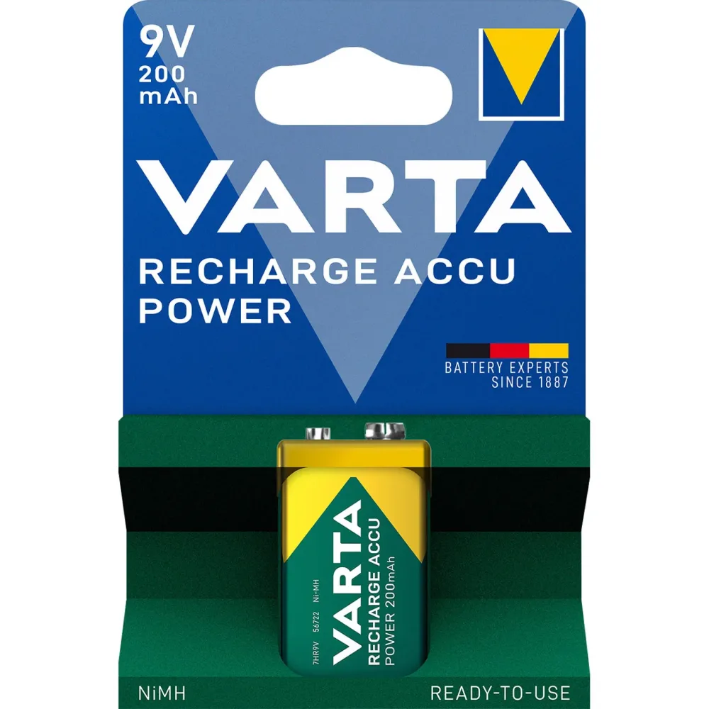 VARTA Akku 9V R2U 200mAh 56722 101 401
