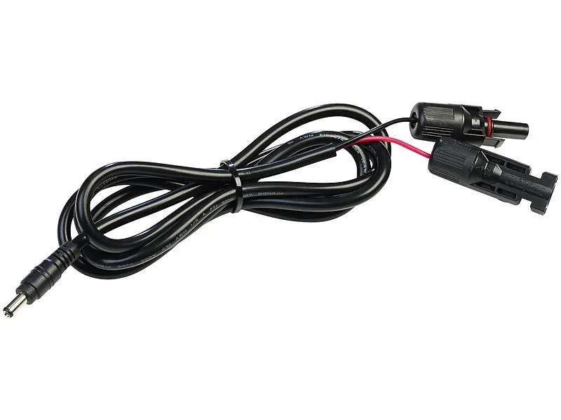 Solarpanel-Anschluss-Adapter für MC4-komp. auf Hohlstecker 5,5 x 2,1 mm