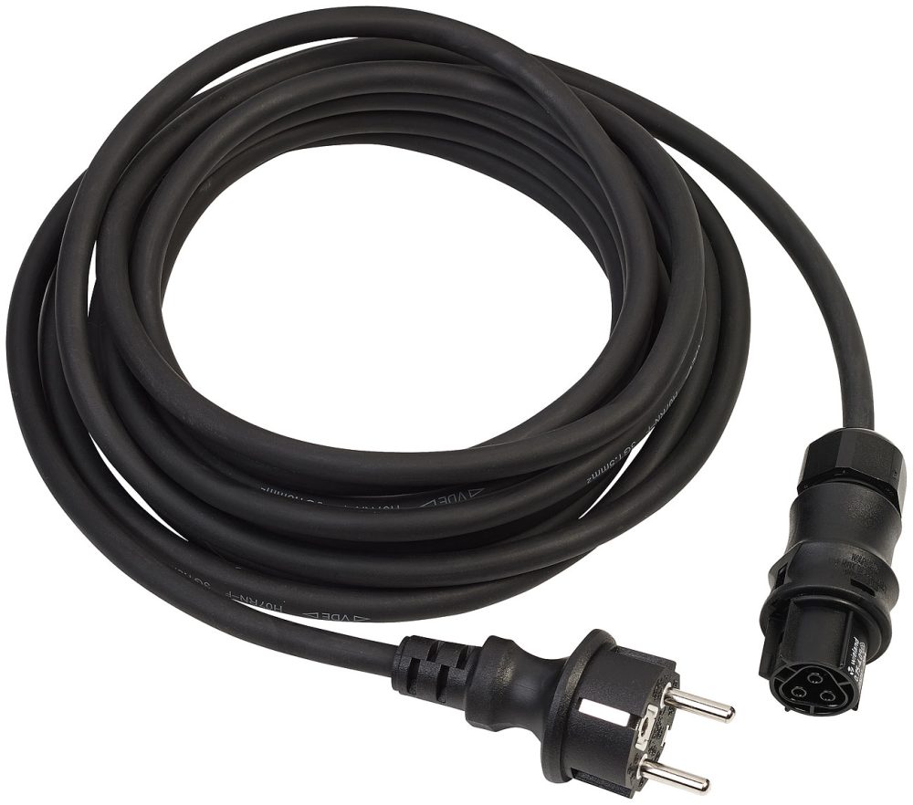 Solar-Einspeise-Kabel Wieland- auf Schutzkontaktstecker, IP44, 5 m