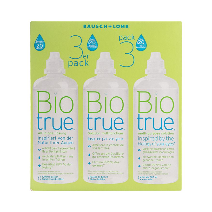 Biotrue All in one - 3x300ml + Behälter