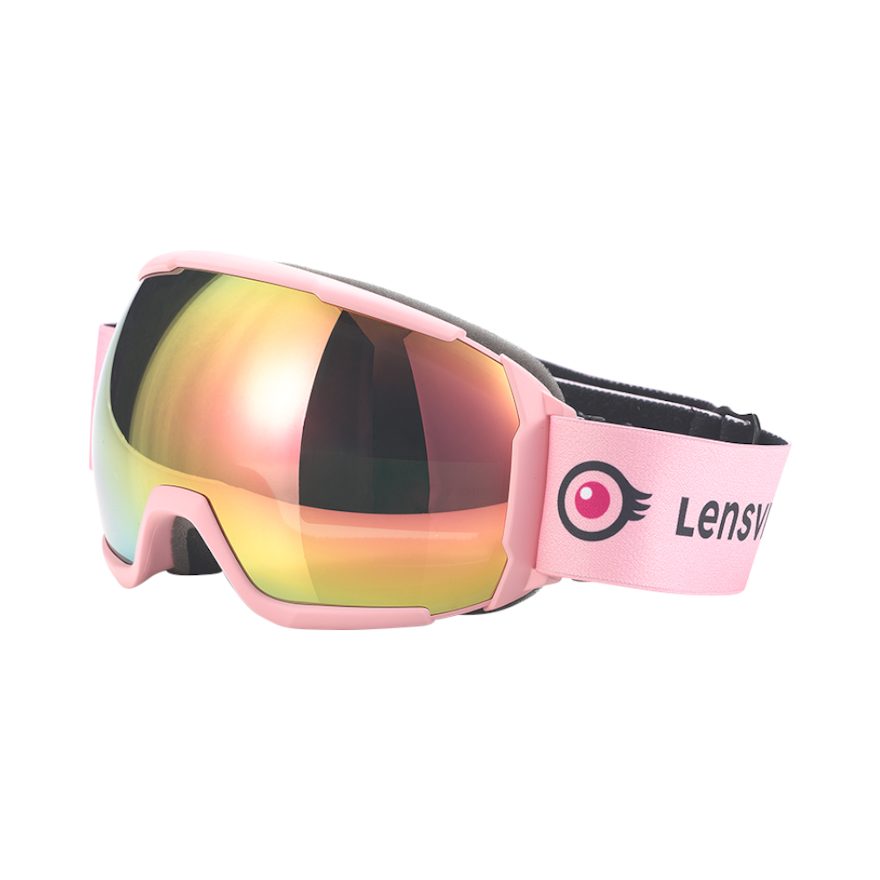 LENSVISION -#SpeedyVerbier POL - matt Pink mit Silber-Pink Glas