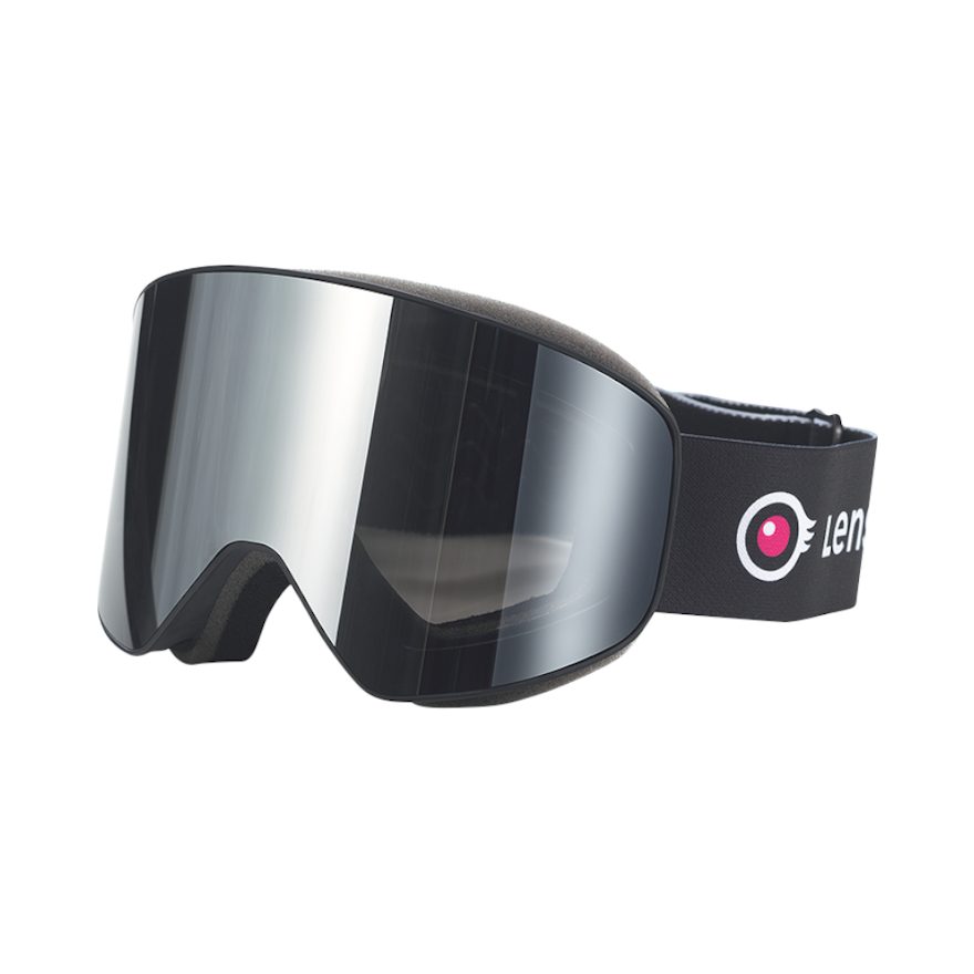 LENSVISION - #GlossyGstaad - matt Schwarz mit silbernen Glas