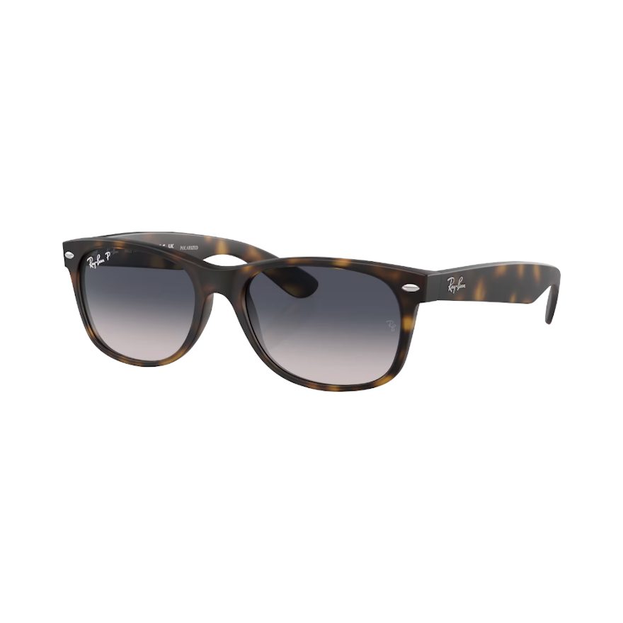 Ray-Ban New Wayfarer Blau polarisiert/ Havanna M | Sonnenbrillen