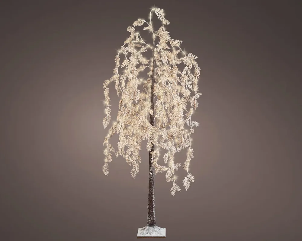 Gilde Weihnachtsbaum Zypresse, 600 Led, Braun H: 210 cm  | Schubiger Möbel