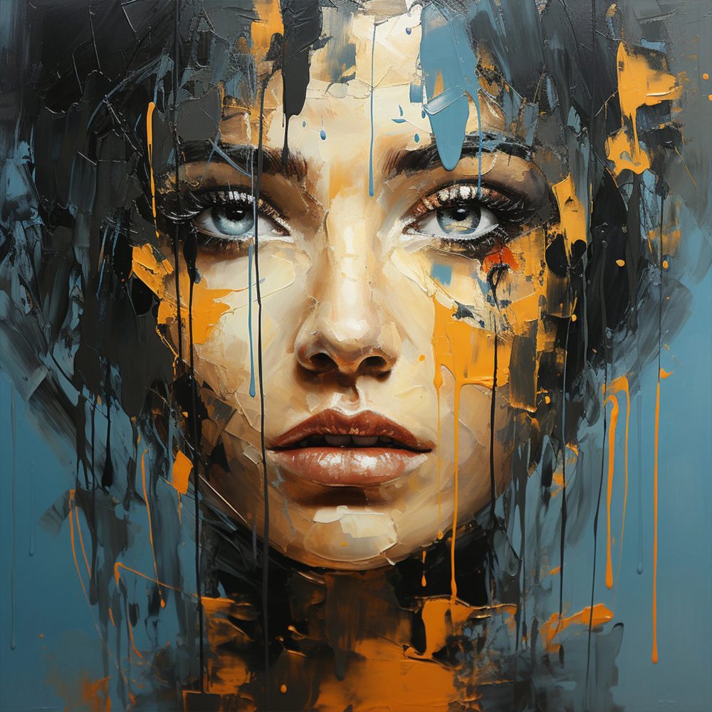 image LAND Canvas Blue Eye Girl  | Schubiger Möbel
