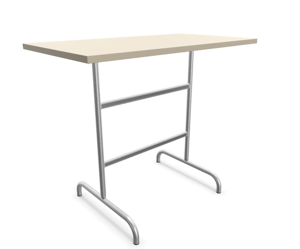 Schaffner Metall-Stehtisch Säntis Feuerverzinkt Beige | Schubiger Möbel