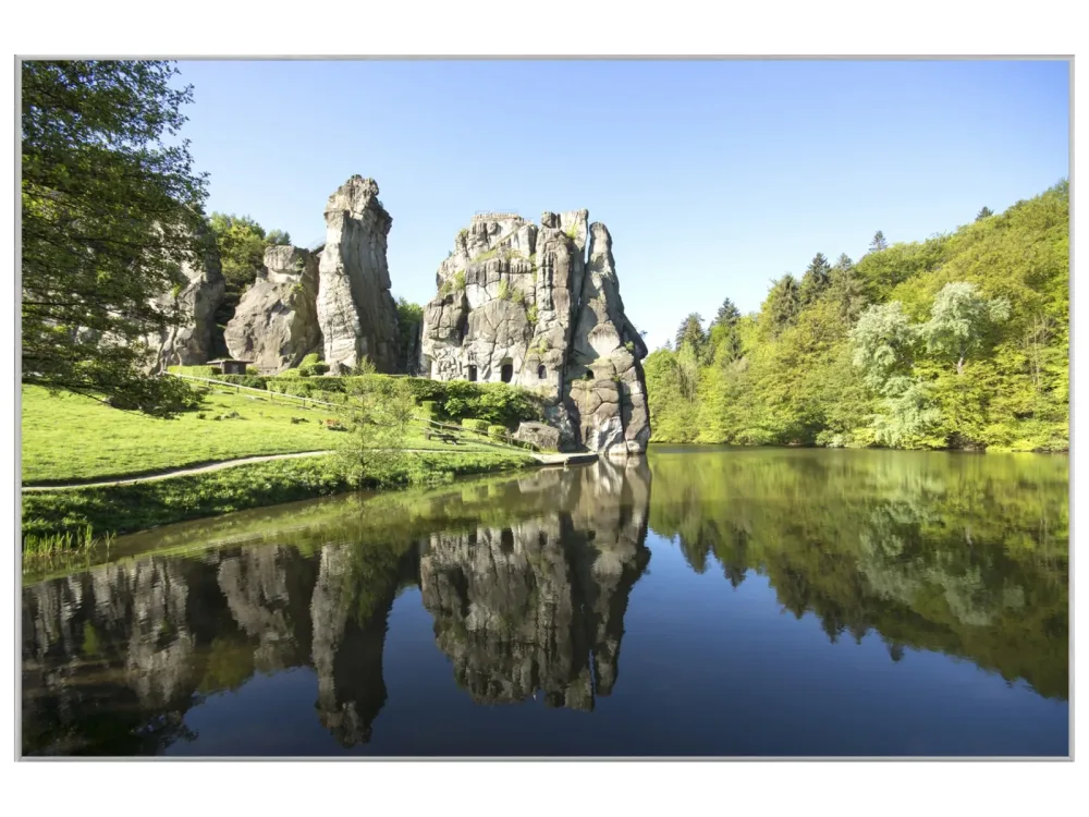 image LAND Bild mit Rahmen Externsteine Teutoburger Wald  | Schubiger Möbel