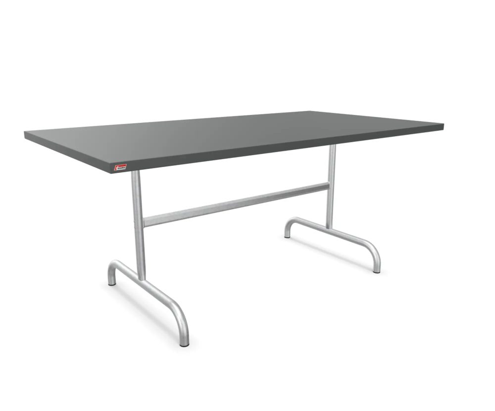 Schaffner Metall-Tisch Säntis Feuerverzinkt Grau | Schubiger Möbel