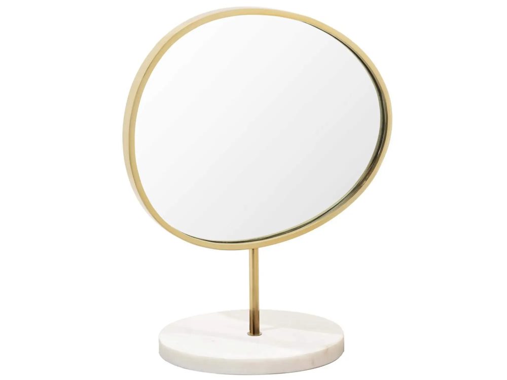 Abhika Spiegel Kosmetikspiegel Gold H: 35 cm  | Schubiger Möbel